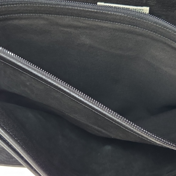 Vintage Chesneau Black Top Grain Leather Men's Briefcase - Picture 14 of 16